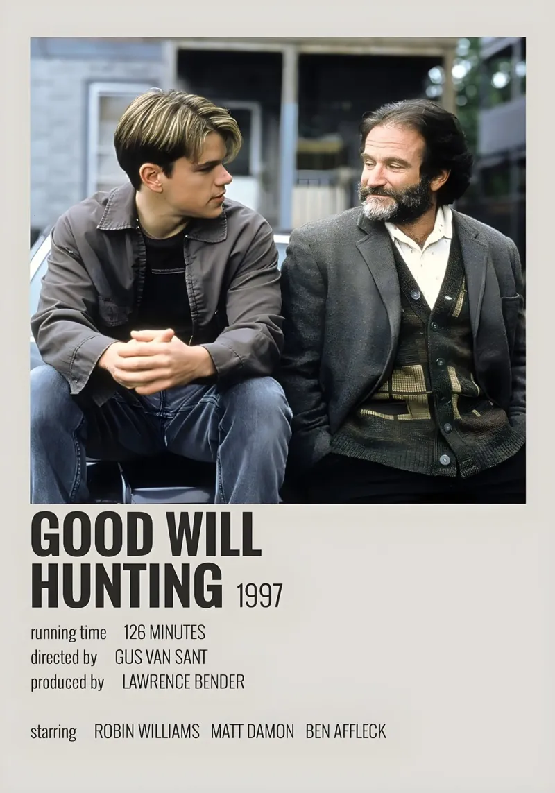 GOOD WILL HUNTING 1997 pellicola backlit da MVFminimalist