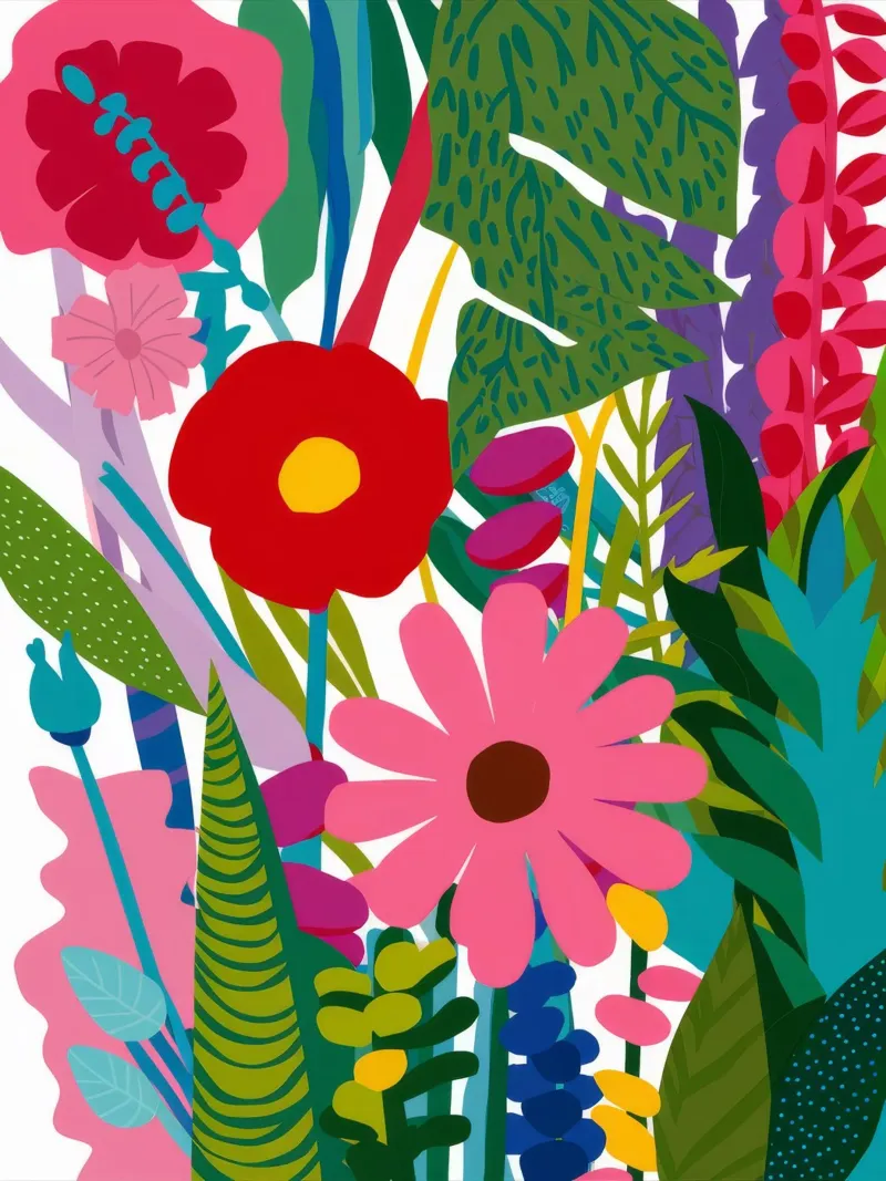 Levendige Jungle Symfonie canvas van Fable Tempa