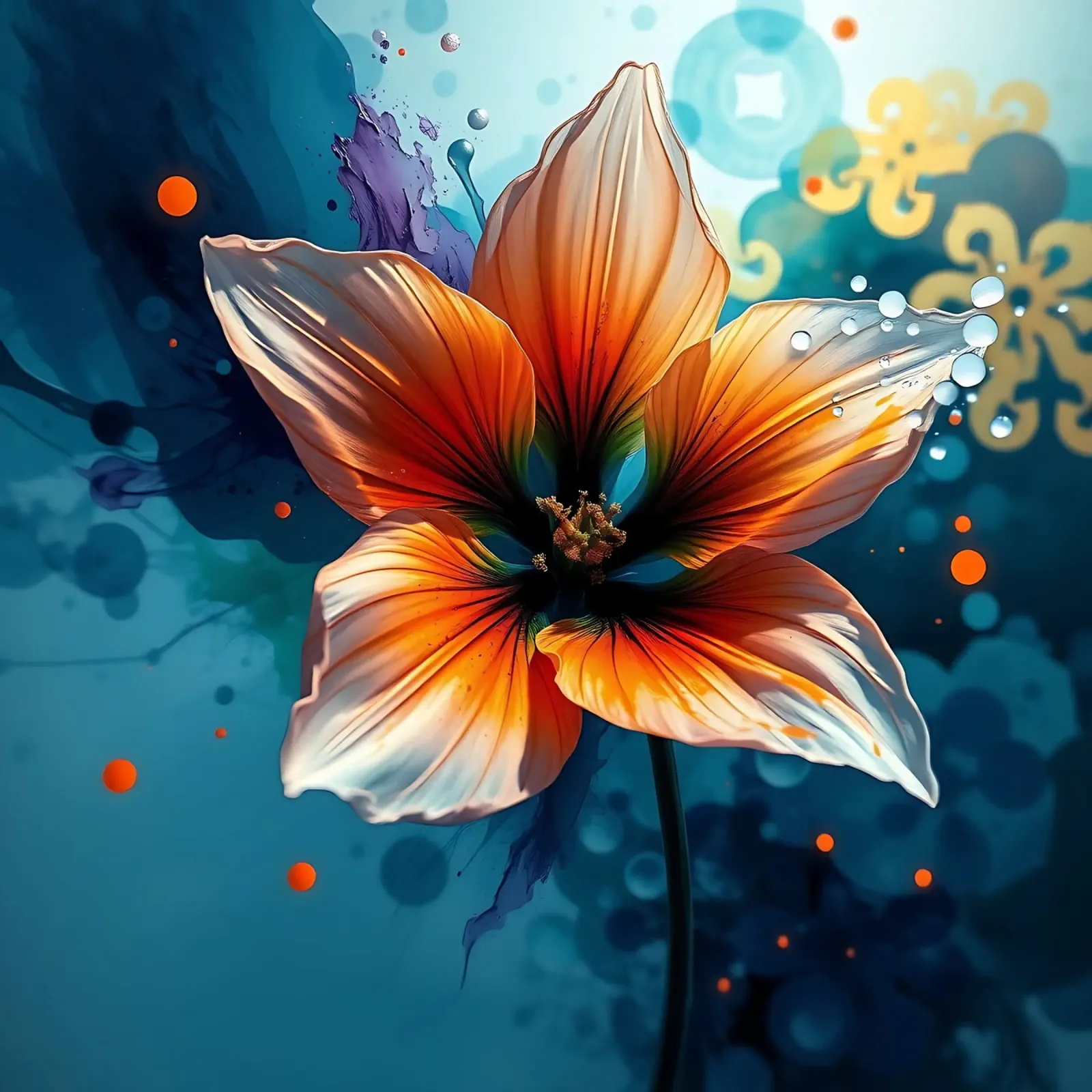 Blume_2 carta hahnemühle da Farb- und Blütenzauber by LK