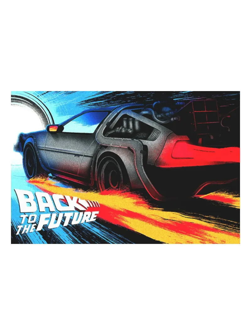 Drift Back To The Future canvas with Floater frame by yurdom