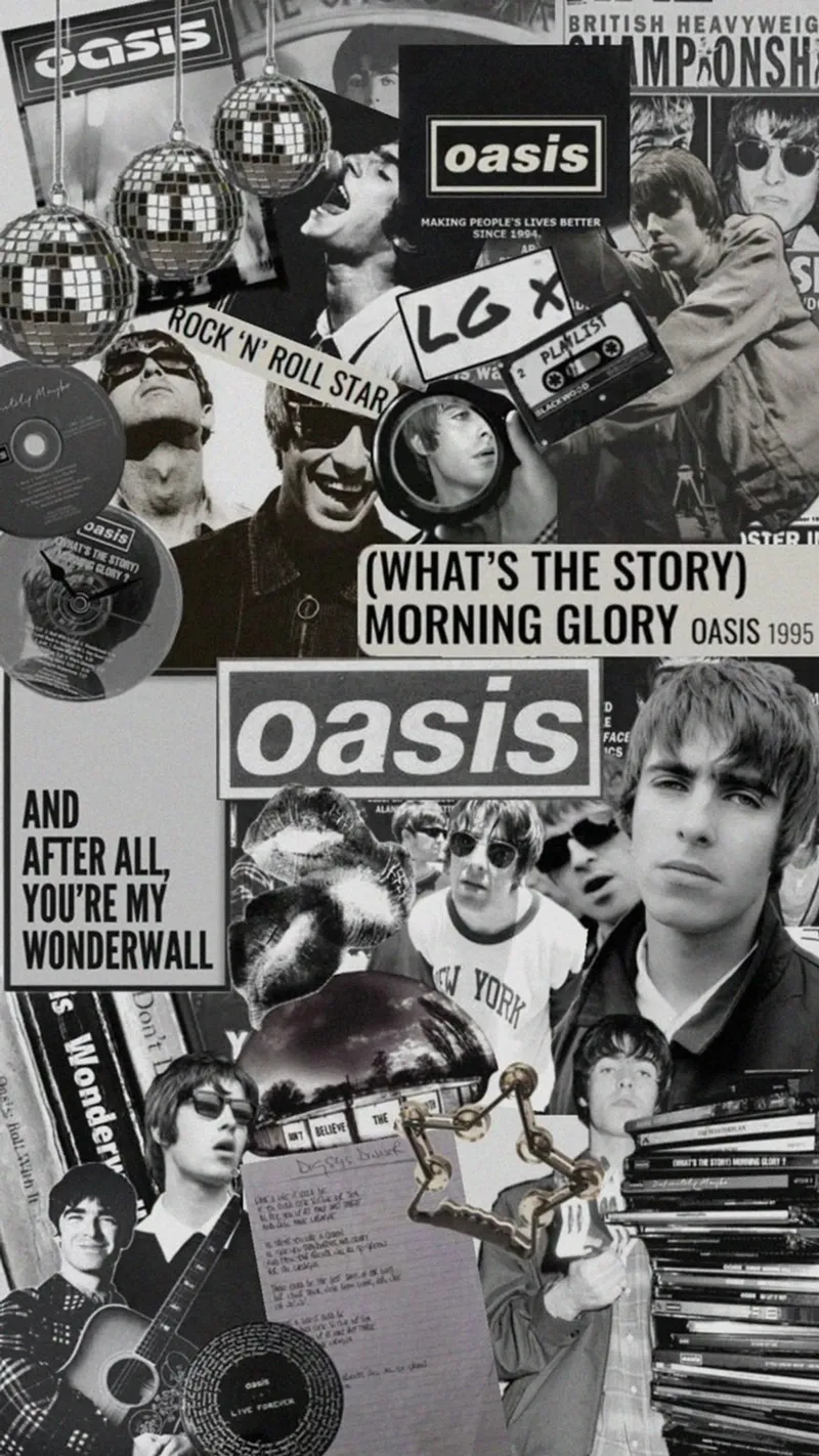 Tempesta di musica dal vivo degli Oasis tela con Cornice a cassetta da volth
