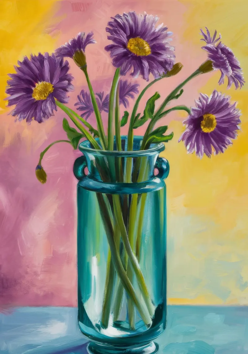 Ametista Aster Grace poster con telaio in plastica da Tiga Bersama