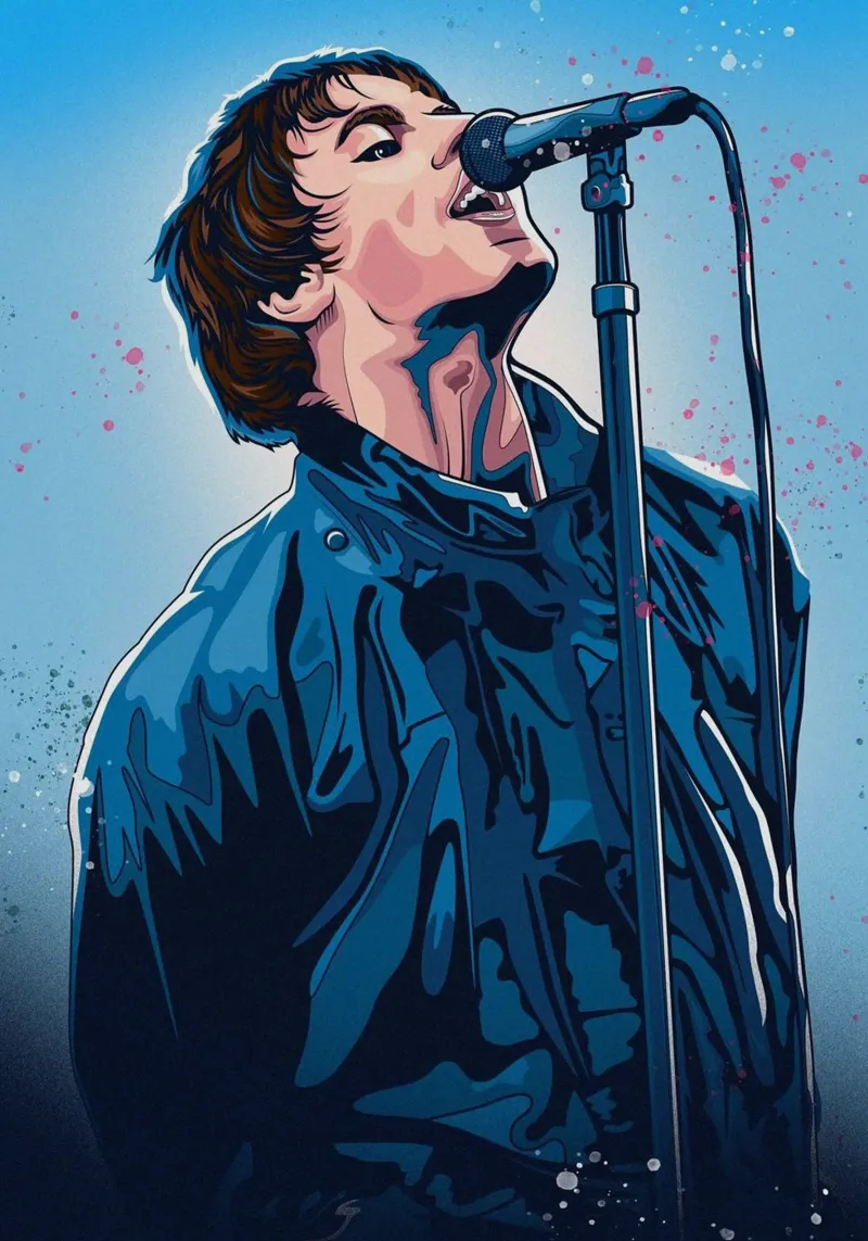 Live Forever Tour Vibe poster con marco de madera de volth