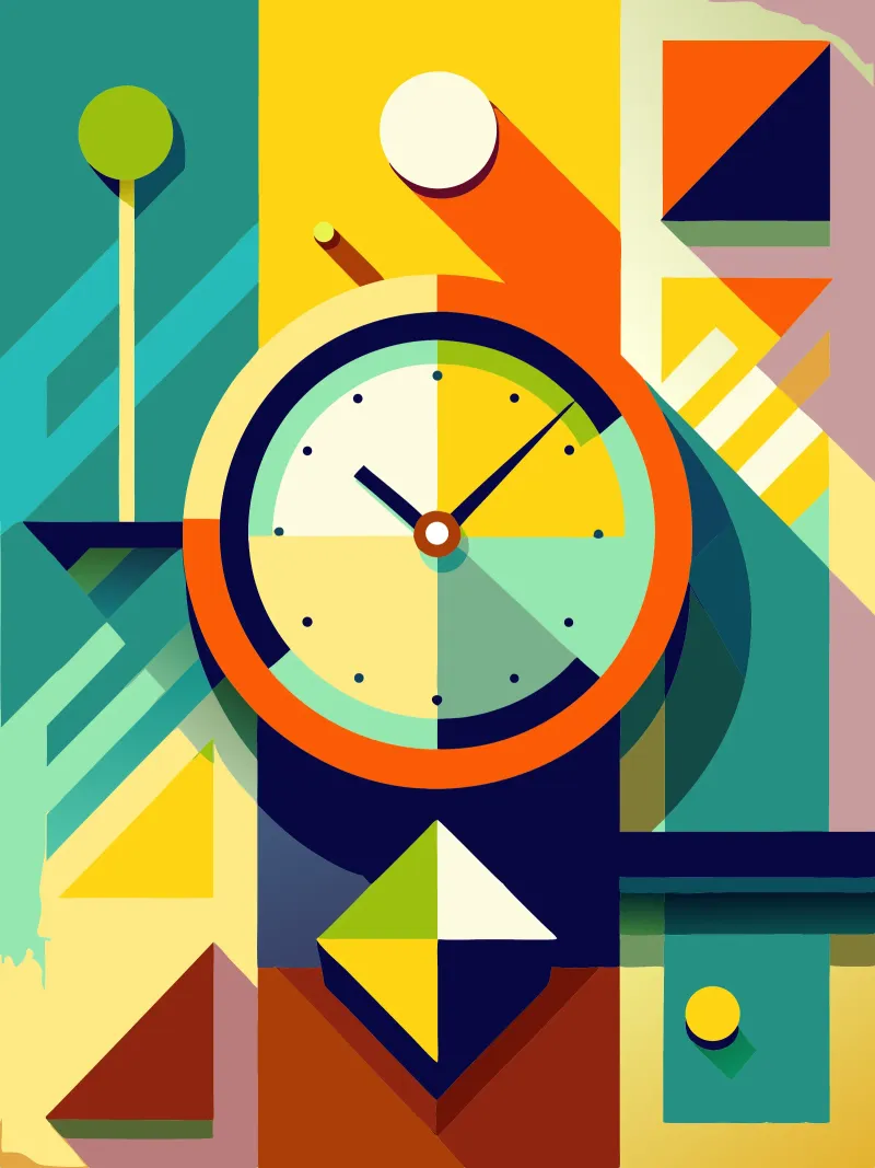 clock vector poster by zaidza
