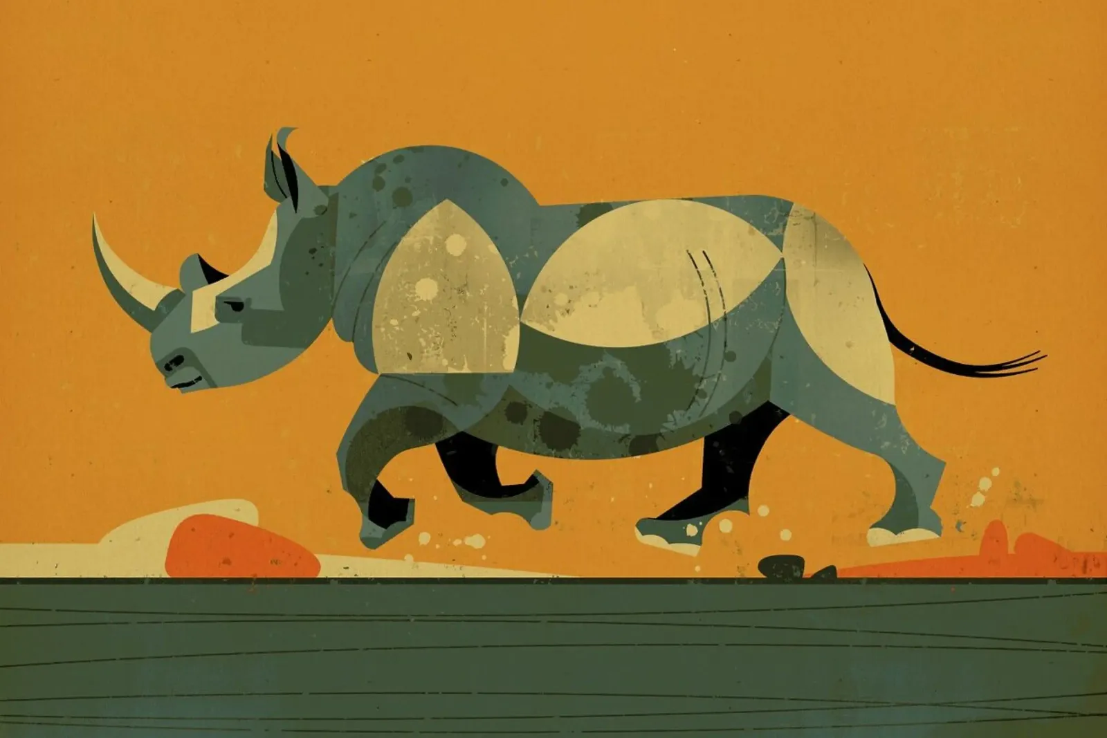 Rhino pellicola backlit da Dieter Braun