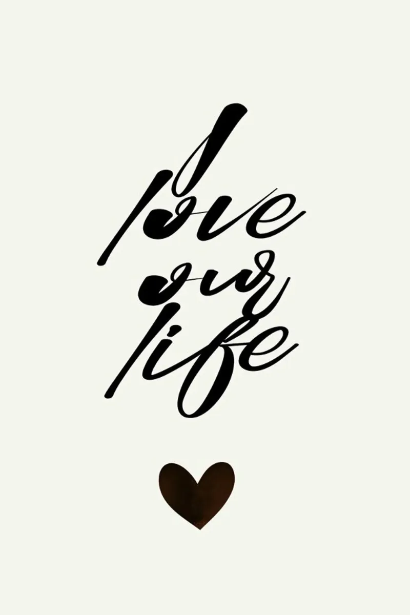 I Love Our Life hahnemühle de Kubistika
