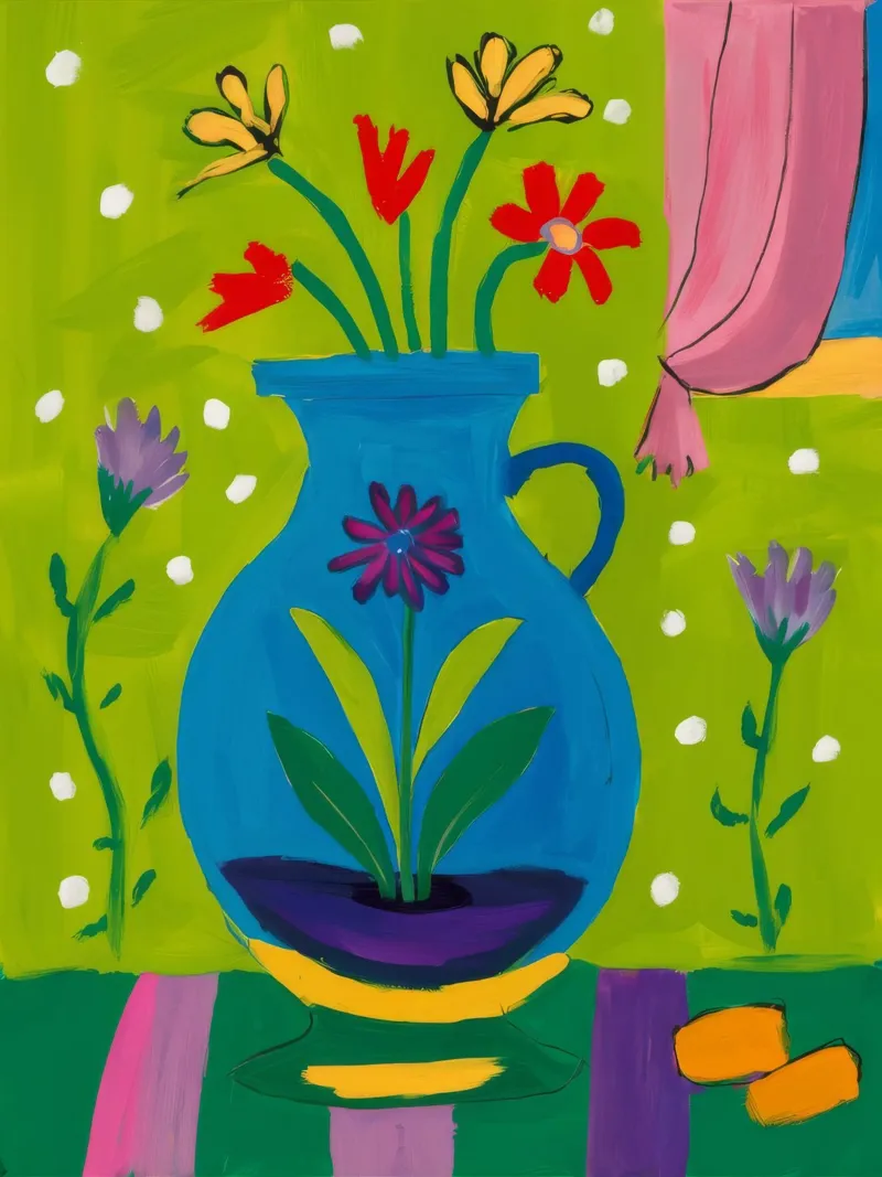 Vaso a goccia Verdant poster con telaio in plastica da Tiga Bersama