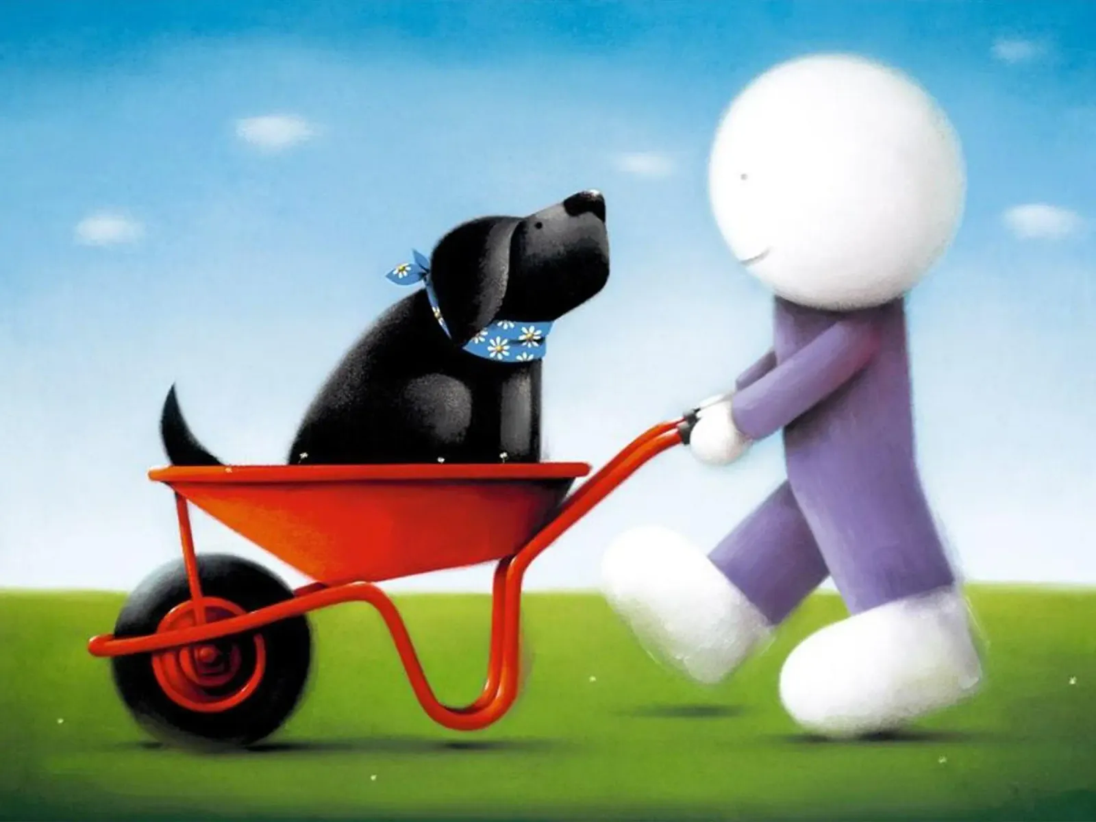 Daisy Trail - Doug Hyde poster with aluminum frame by Hyde Hi