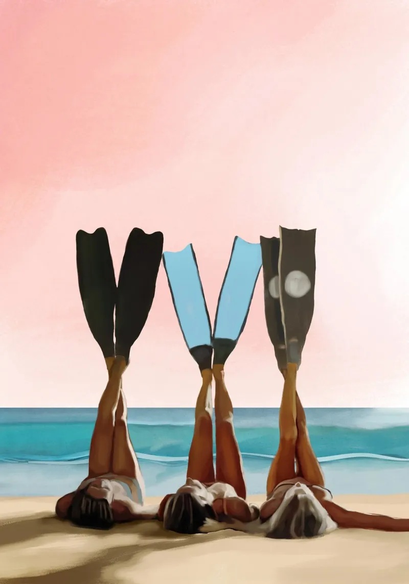 Beatitudine sulla spiaggia poster da Verse
