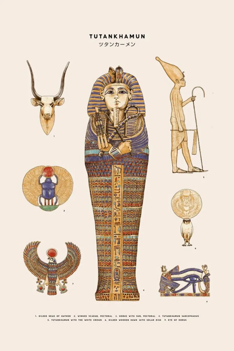 Tutankhamun pellicola backlit da Florent Bodart