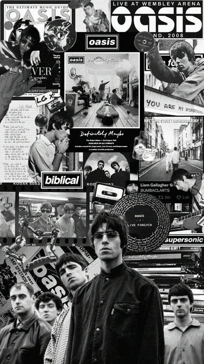 Britpop-Fieber brennt hell Alu-Dibond von volth