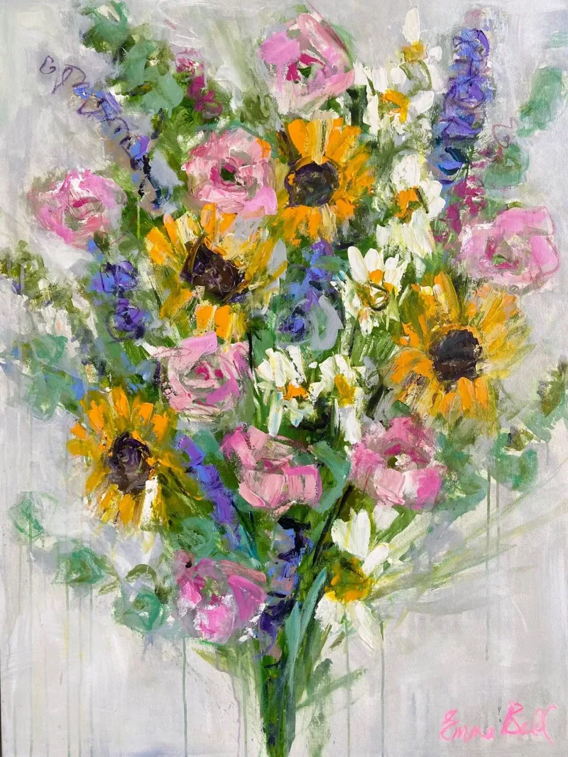 Bouquet di girasoli vibranti poster da Emma Bell
