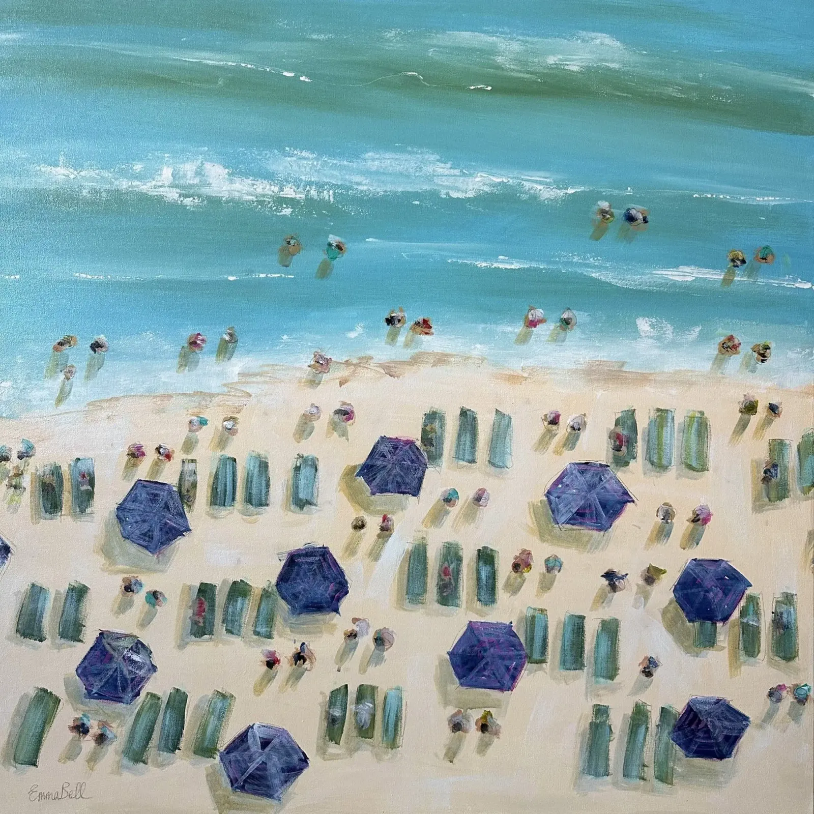 Beatitudine in spiaggia alluminio dibond da Emma Bell