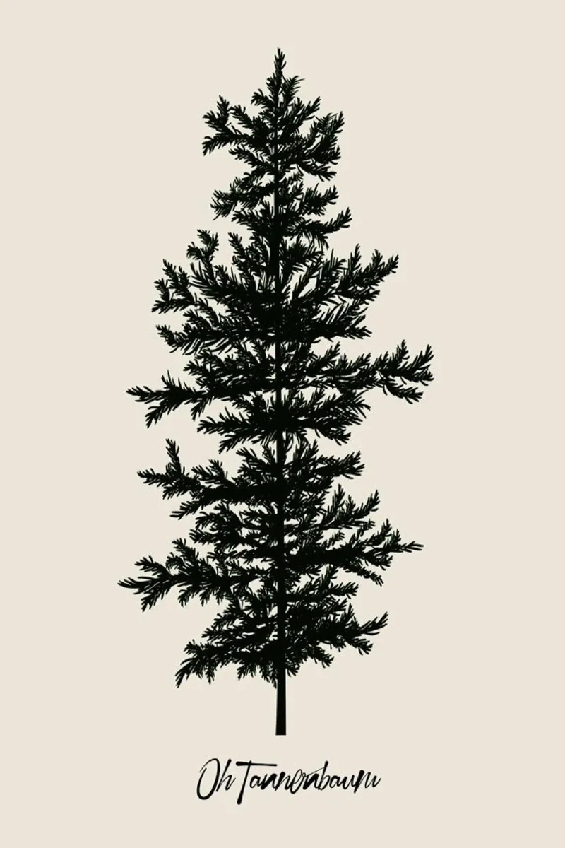 Oh Tannebaum (green) poster da Kubistika