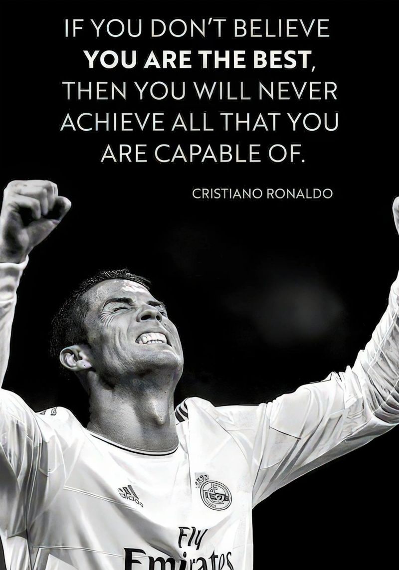 Words that Inspire Cristiano Ronaldo Poster von NextPixel