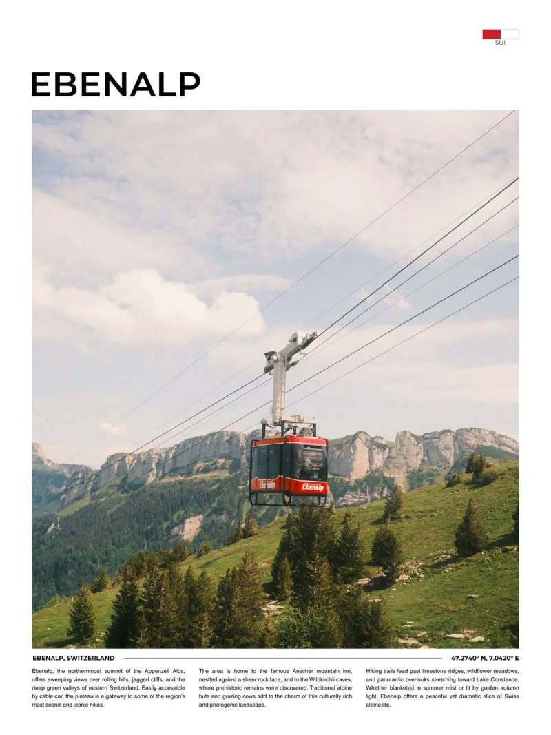 Ebenalp: Typography pellicola backlit da FujiType