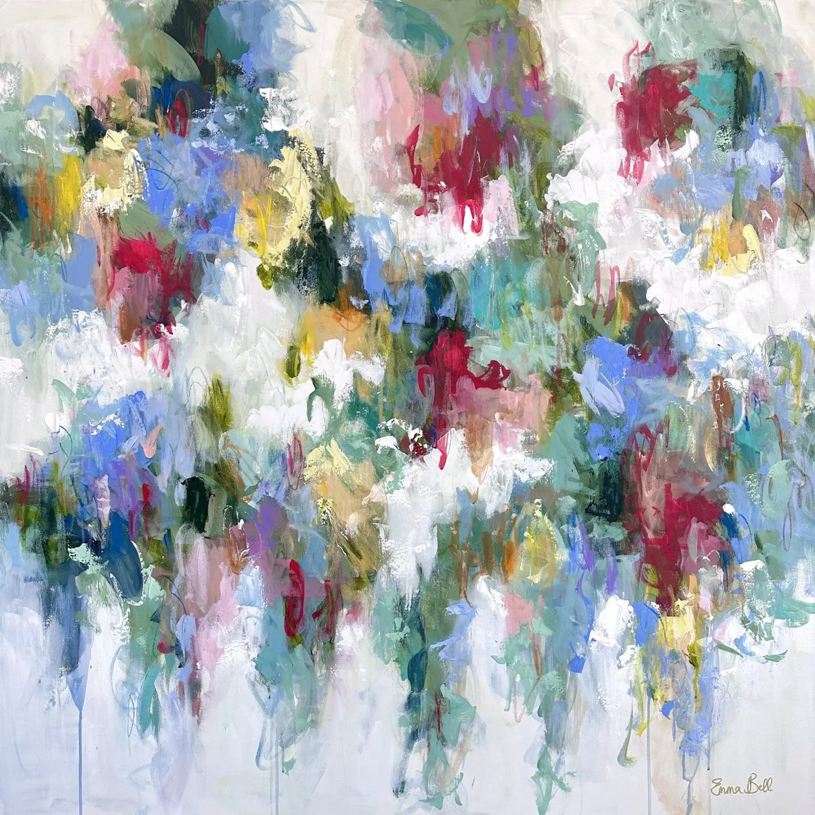 Pennellate dinamiche e colorate plexiglass da Emma Bell