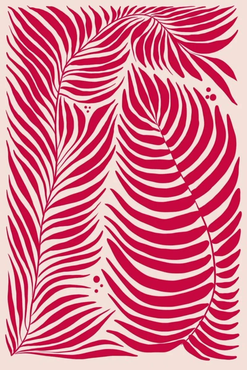 In Terms of Fern Viva Magenta alluminio dibond da Studio One