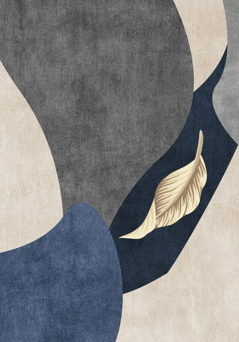 abstract shapes and 3d gold leaf pellicola backlit da vintageshop