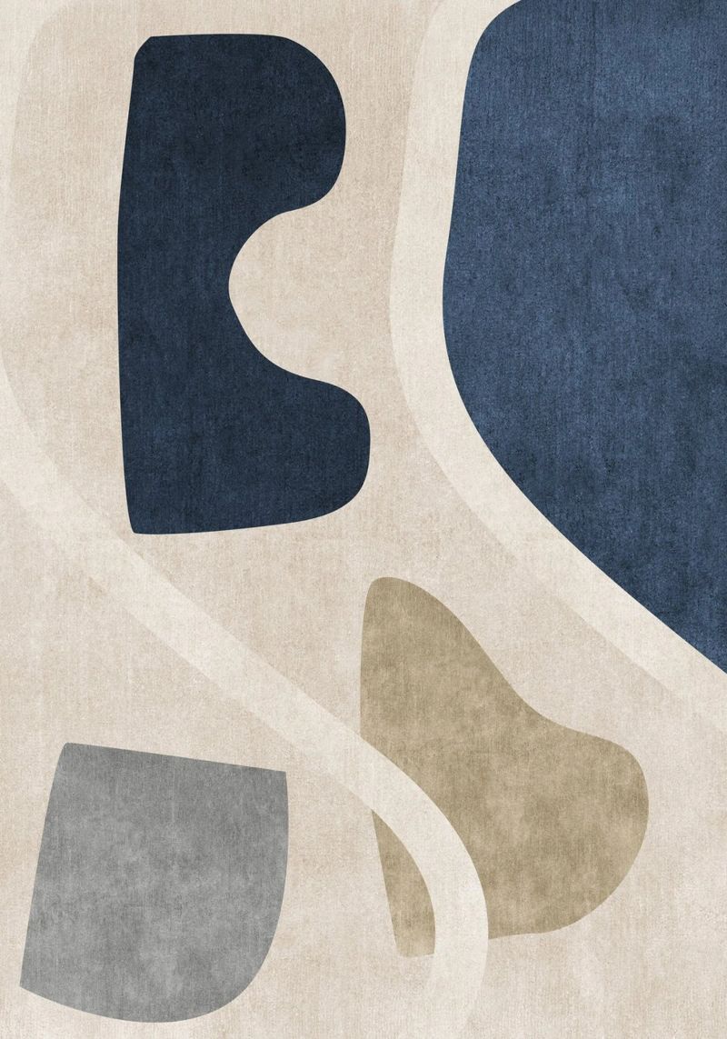 abstract organic shapes metacrilato de vintageshop