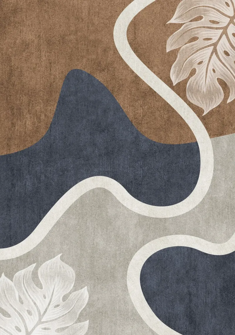 abstract shapes waves and white sheet metacrilato de vintageshop