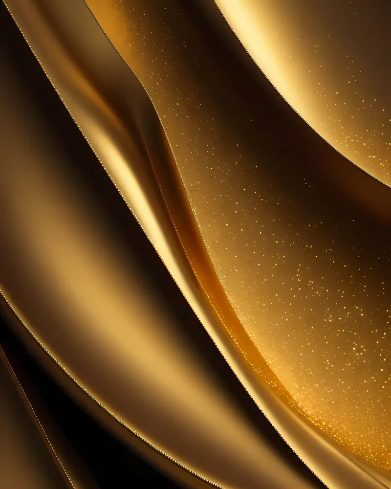 Abstrakt Golden Streifen poster met aluminium frame van kosinsart.gallery