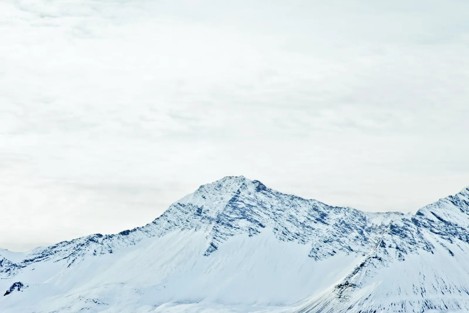Islande Neige Montagne Sommet toile de KISSA STUDIO