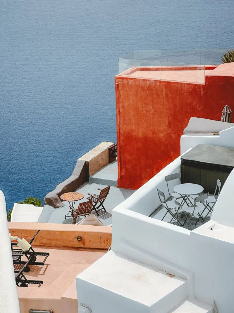 Santorini Balconies alluminio dibond da Thilo Grøsch