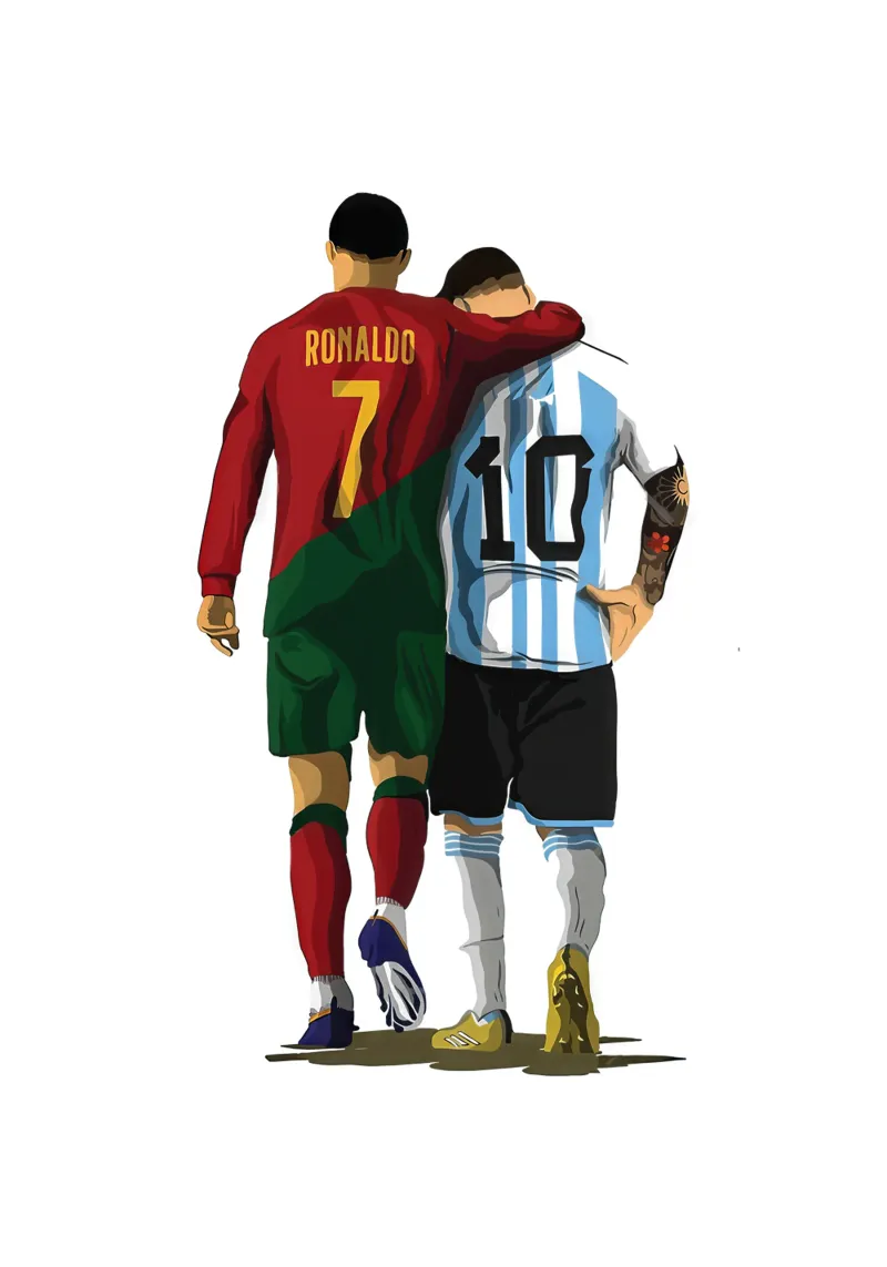 Ronaldo & Messi pellicola backlit da NextPixel