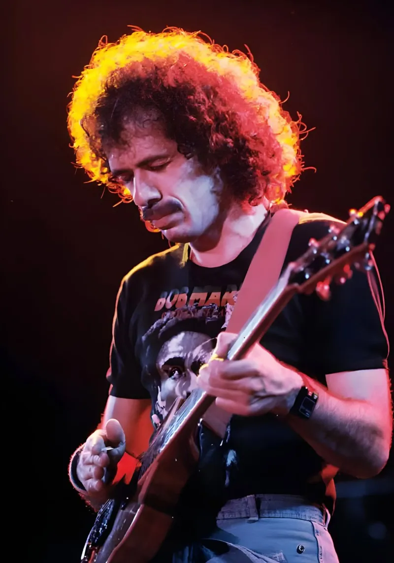 Carlos Santana pellicola backlit da Low poly art