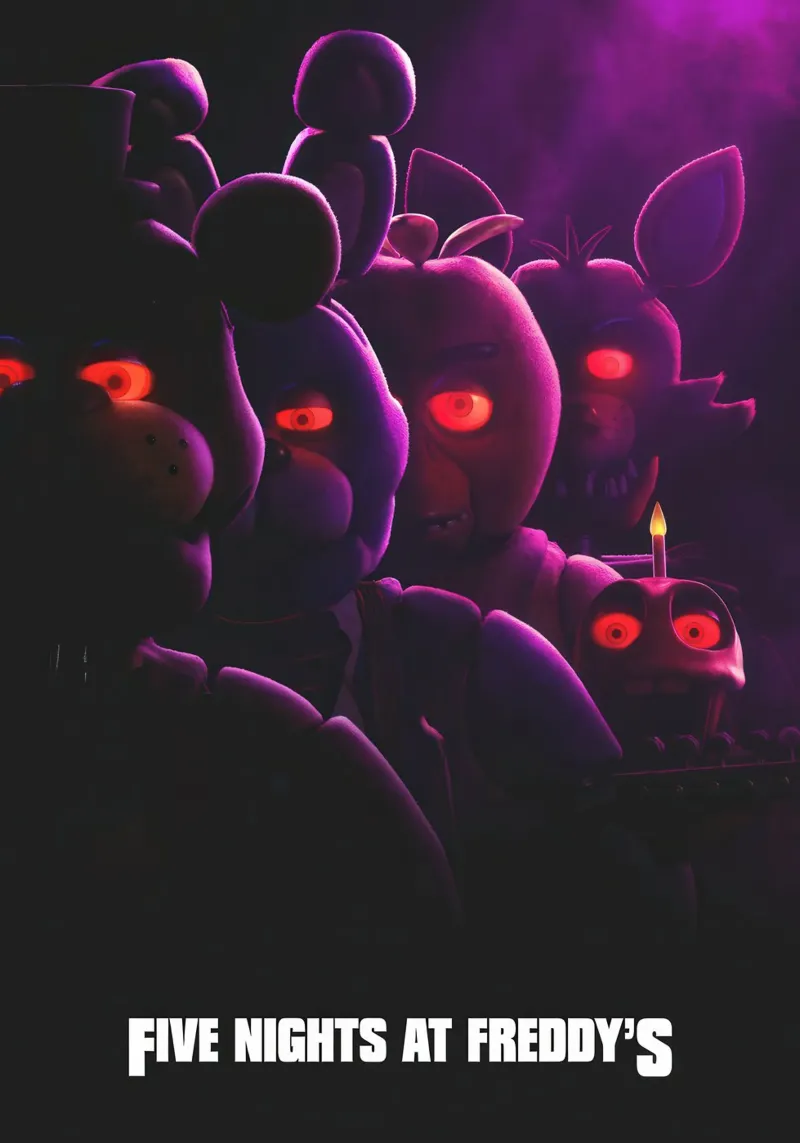 Five Nights poster met houten frame van NextPixel