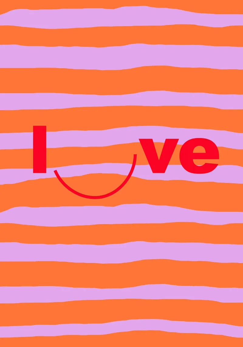 love. smile. canvas van FRICKE DESIGN