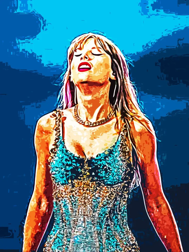 Taylor Swift 1 Arte pellicola backlit da music soul