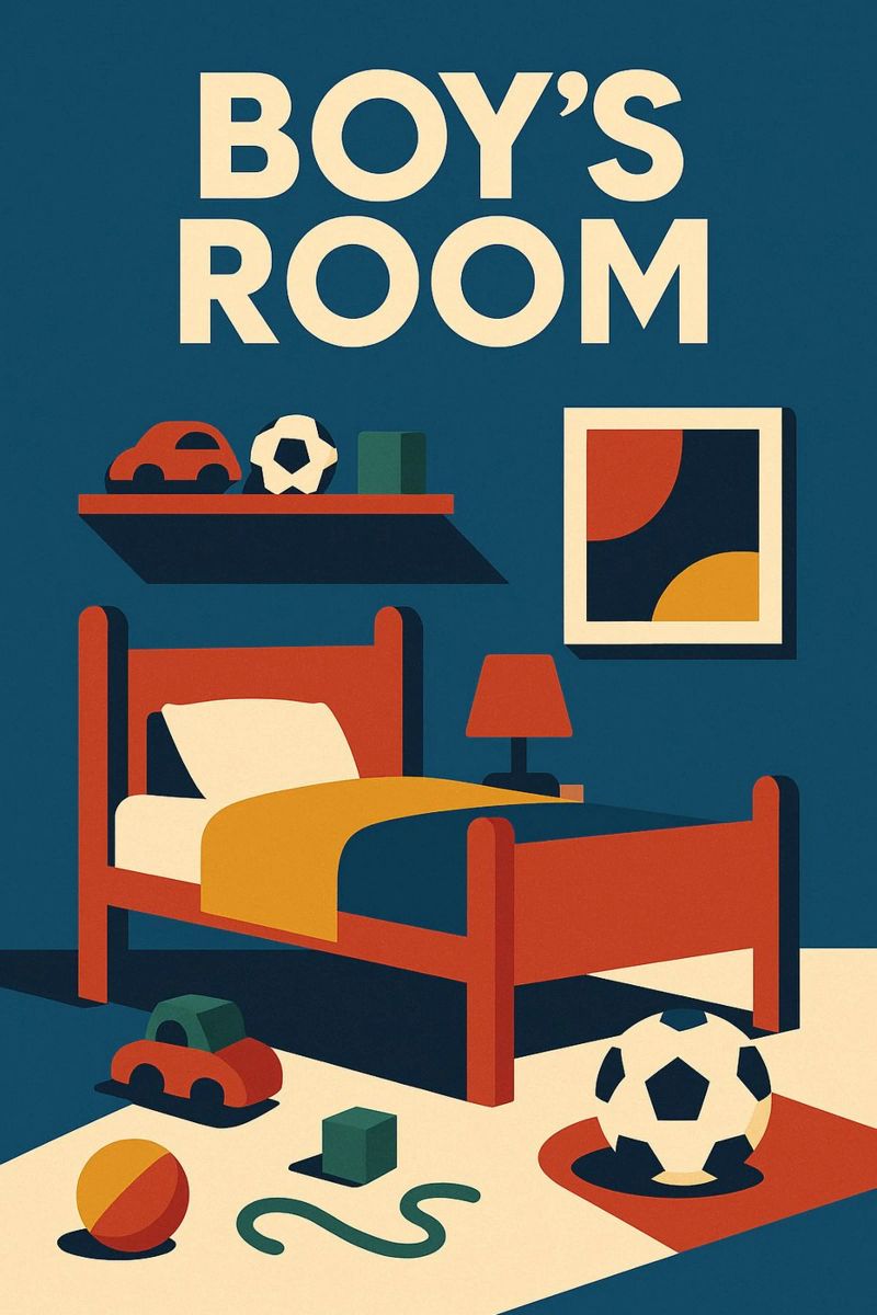 BOY'S ROOM – L’affiche rétro poster de So Cute Land - Affiches et posters