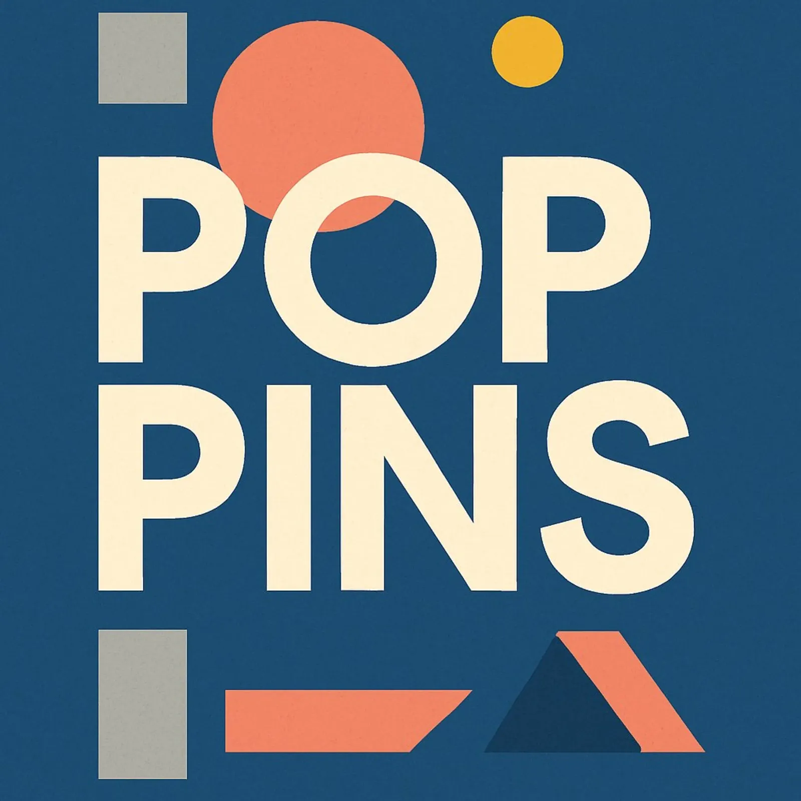POP PINS - Tipografia felice e forme giocose pellicola backlit da Art Typo Essentiel