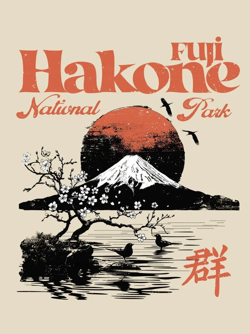 Fuji Hakone Park Acryl-Glas von 2toastdesign