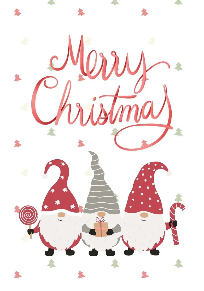 Gnomos de Feliz Navidad metacrilato de Brandi N Huskey