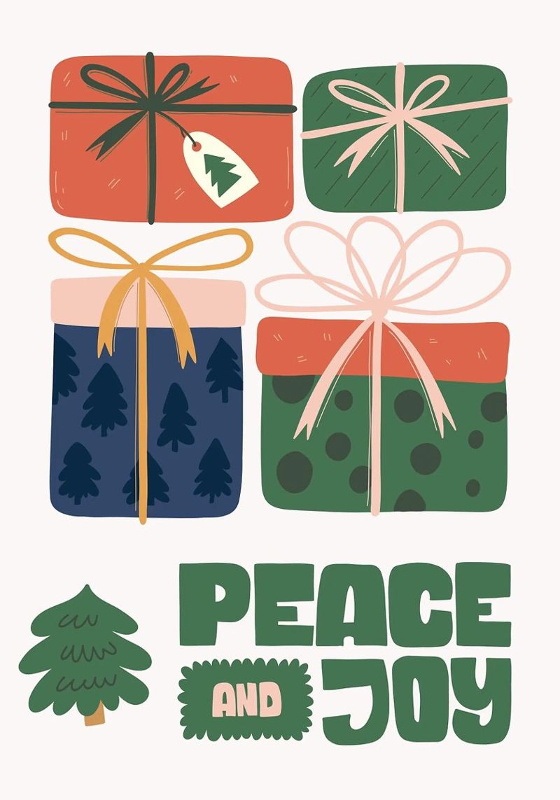Frohe Weihnachten Poster von Brandi N Huskey