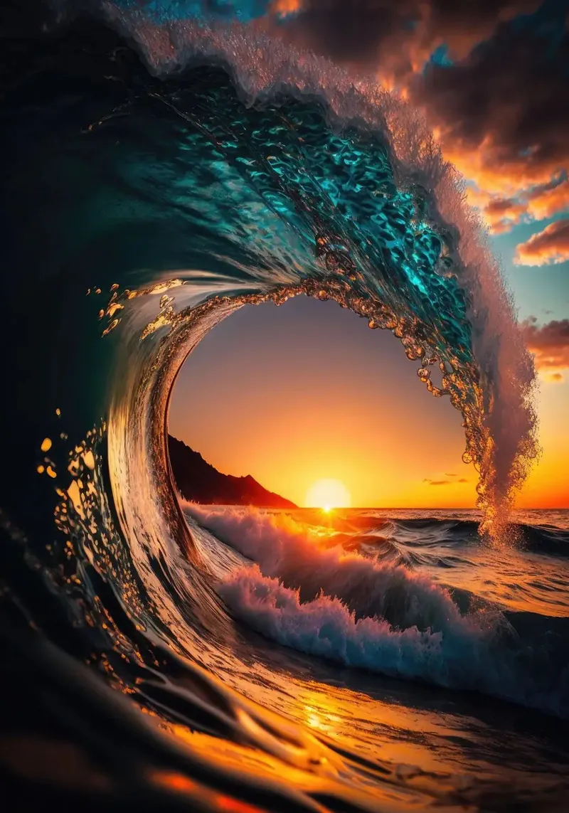 Sunset Wave hahnemühle by book