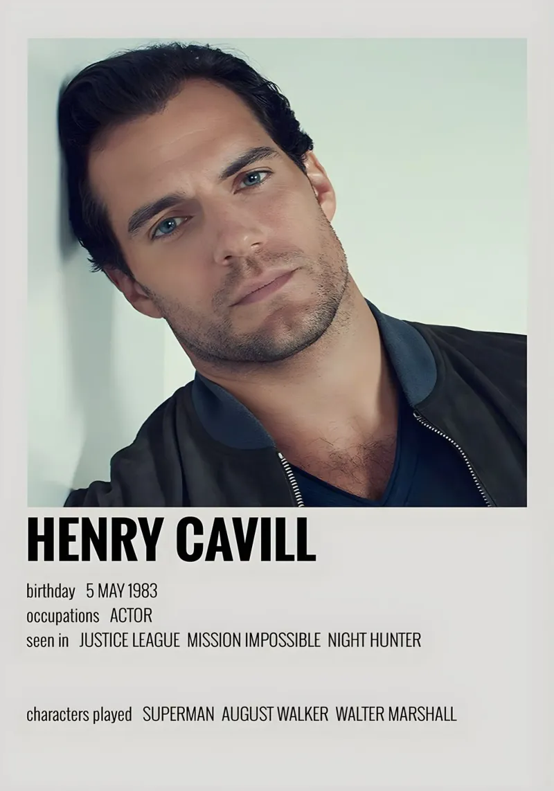 HENRY CAVILL pellicola backlit da MVFminimalist