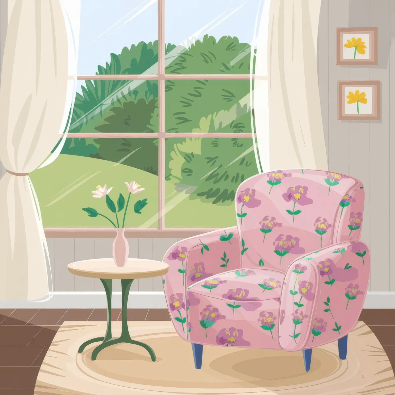Chintz Window View Hahnemühle von Pan Denim