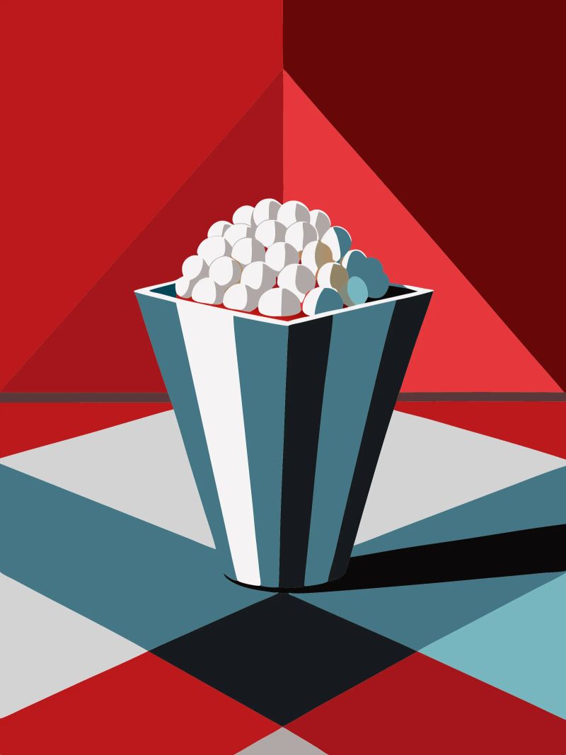 vettore popcorn poster da zaidza