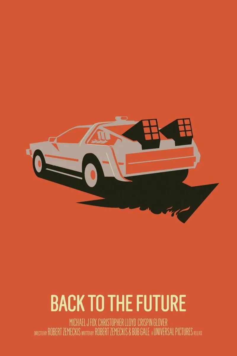 Back to the Future 2 pellicola backlit da Bruno Morphet