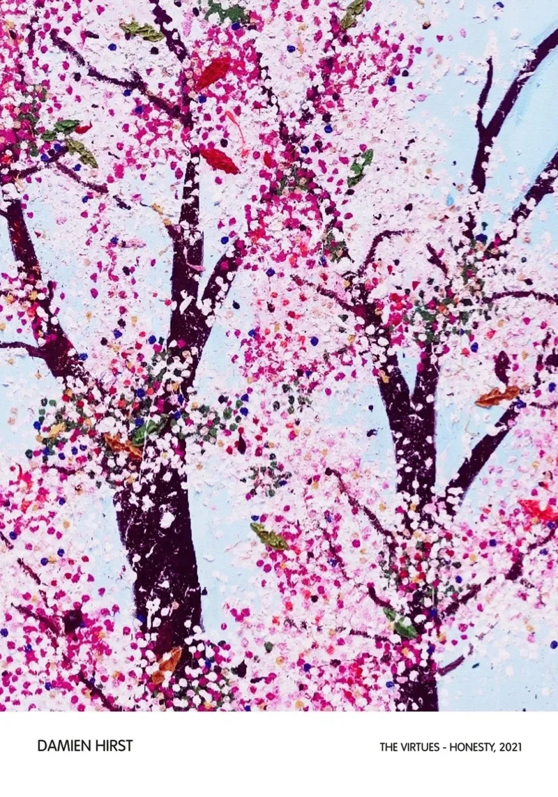 Damien Hirst Albero di ciliegio in fiore poster da Romeyoprints