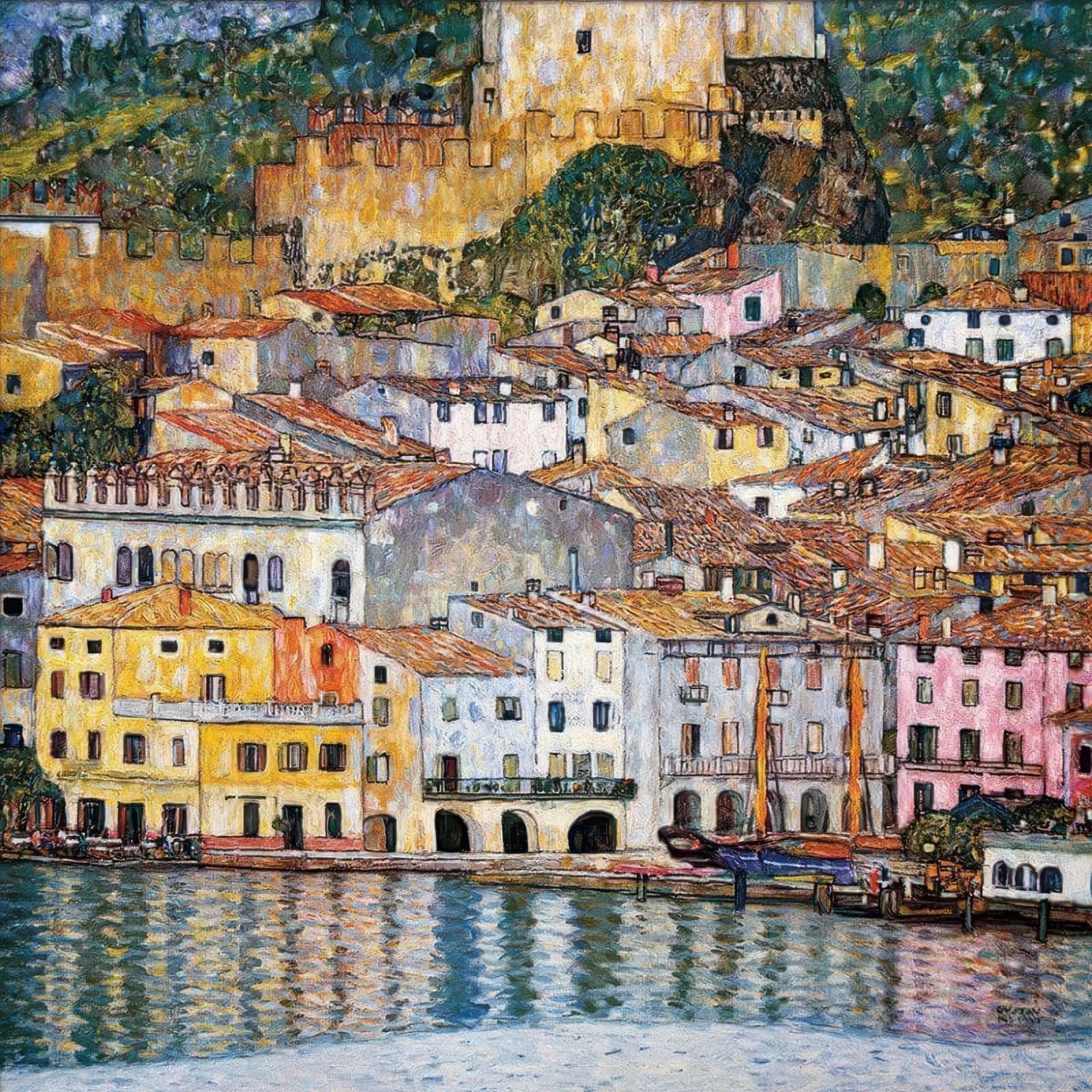 Malcesine am Gardasee, 1913 von Gustav Klimt Poster von betty hamilton