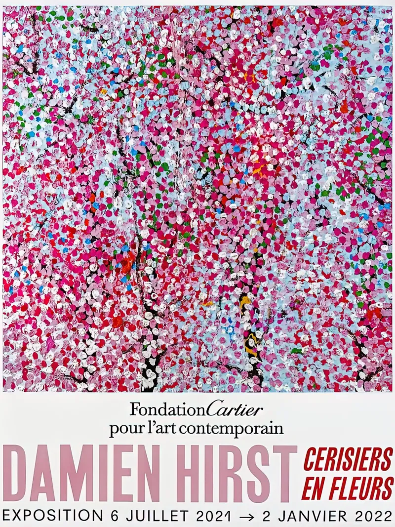Damien Hirst Blossom Exposition backlit film by Romeyoprints