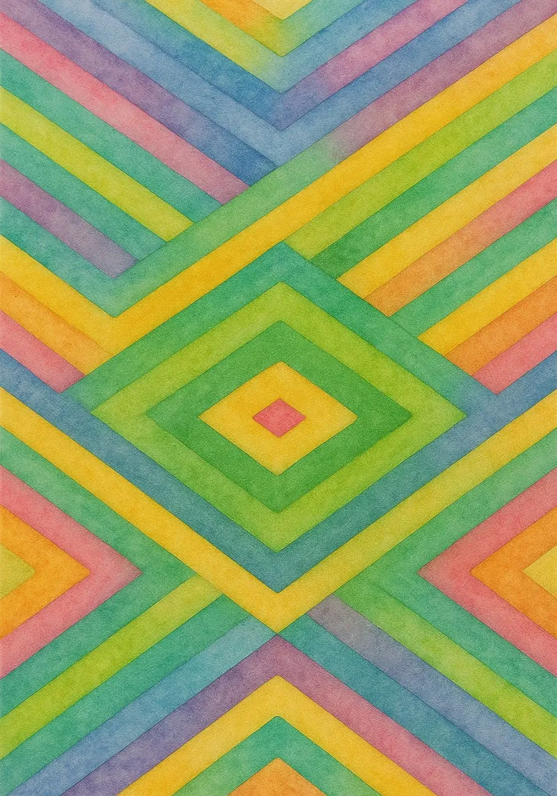 línea geométrica abstracta de diamantes metacrilato de arkhanz