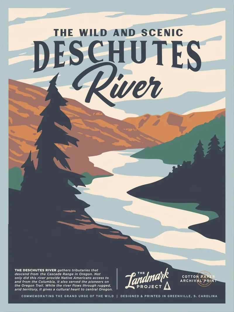 Fiume Deschutes pellicola backlit da williamsshop