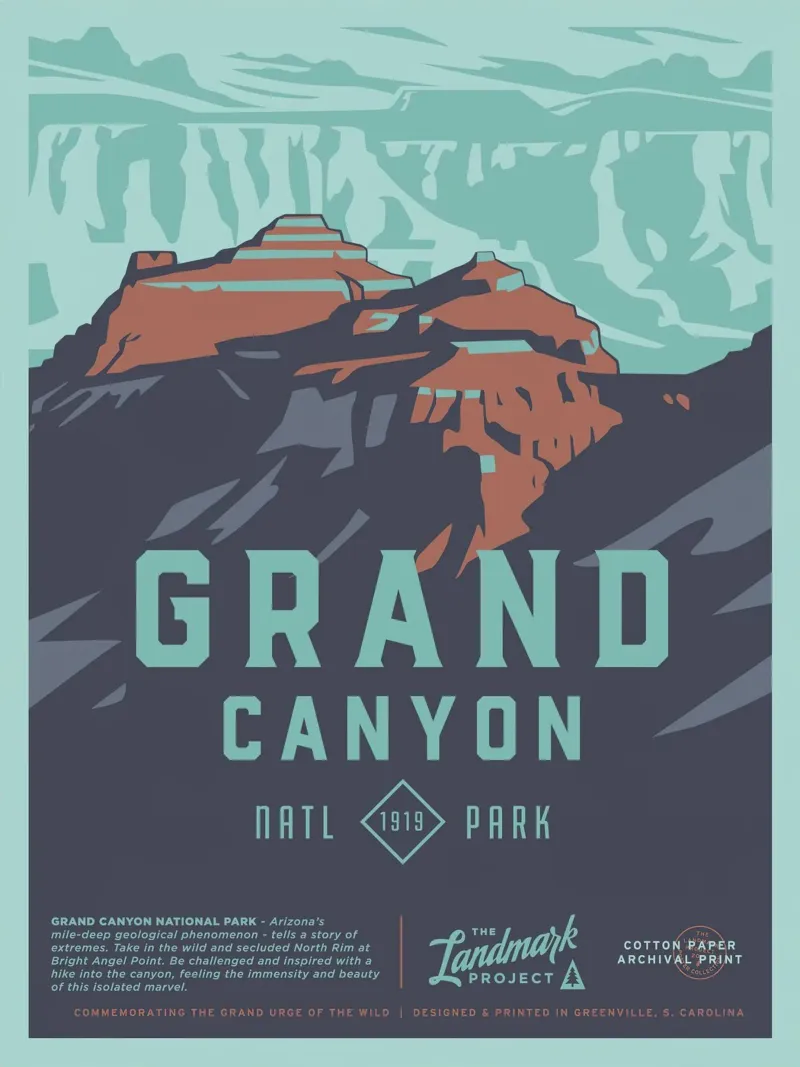 Grand Canyon North Rim tela con Cornice a cassetta da williamsshop
