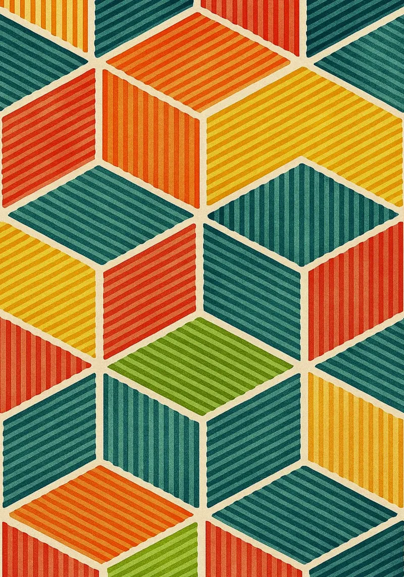 línea hexagonal geométrica abstracta metacrilato de arkhanz
